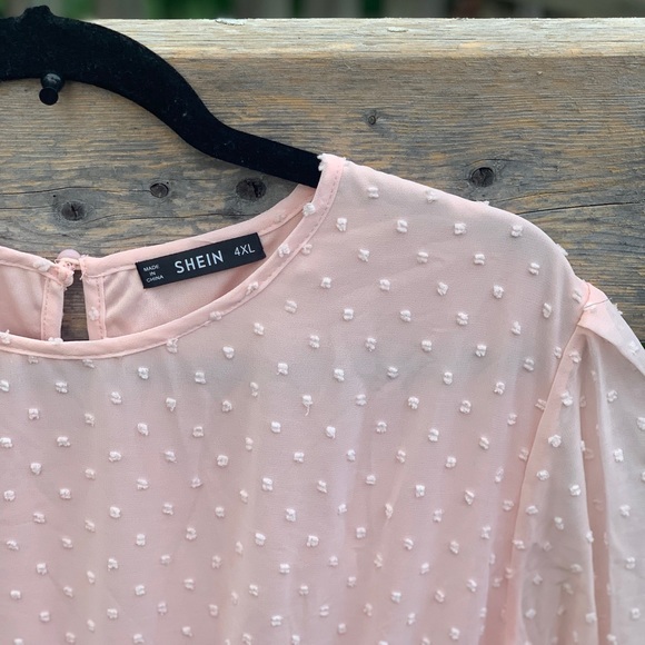 Shein Baby Pink Ruffle Dress - Picture 2 of 3